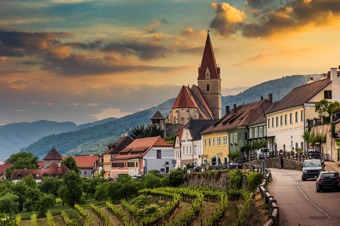 Church of Weissenkirchen in der Wachau, a town in the district of Krems-Land, Wachau Valley, Austria. AdobeStock_308015864_Sergey_Fedoskin.jpg