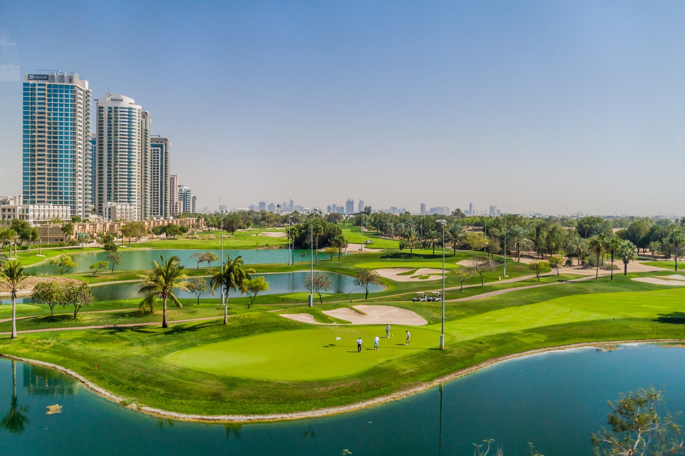 DUBAI, UAE - MARCH 10, 2017: View of Emirates Golf Club, an 36-hole golf course in Dubai. AdobeStock_244120017_Matyas_Rehak.jpeg