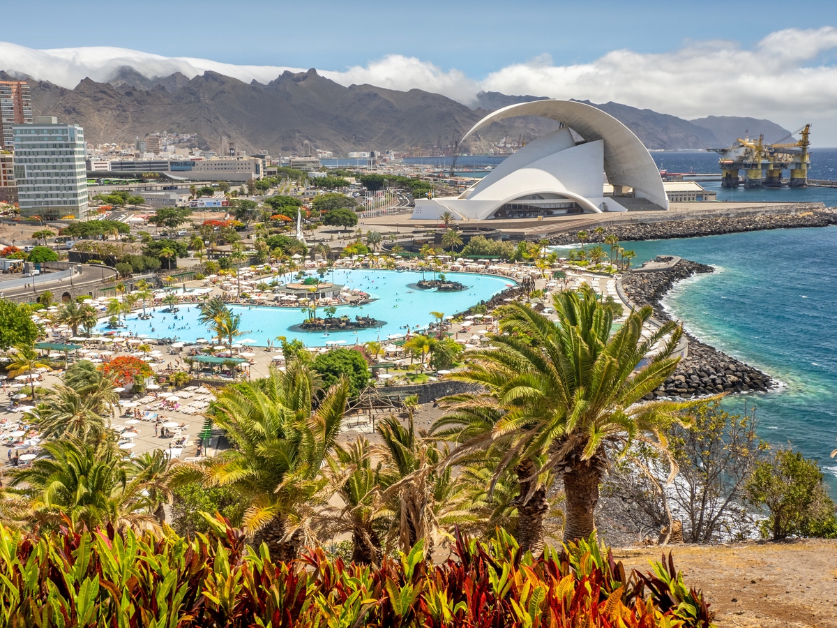 Santa Cruz de Tenerife with the city pools and Auditorio de Tenerife AdobeStock_902826785_aes_ace.jpeg