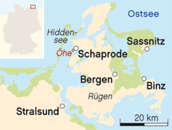 Rügen/Öhe Landkarte